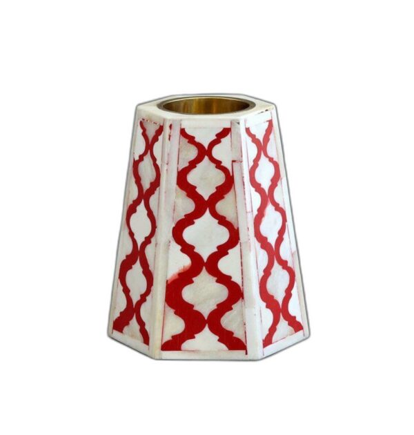 Bone Inlay Candle Stand