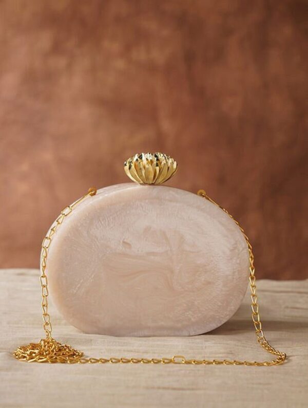 White Resin Clutch